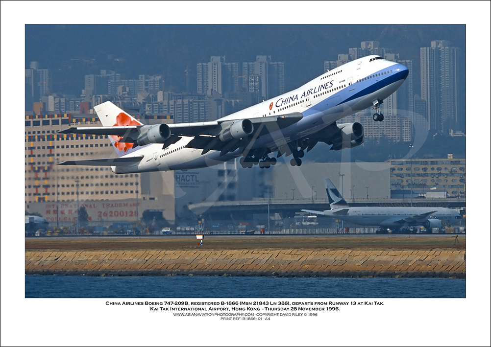 B-1866 - China Airlines Boeing 747-209B  (Msn 21843 Ln 386) - 01
