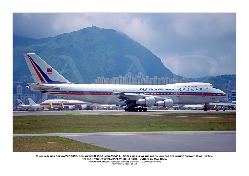 B-1866 - China Airlines Boeing 747-209B  (Msn 21843 Ln 386) - 02