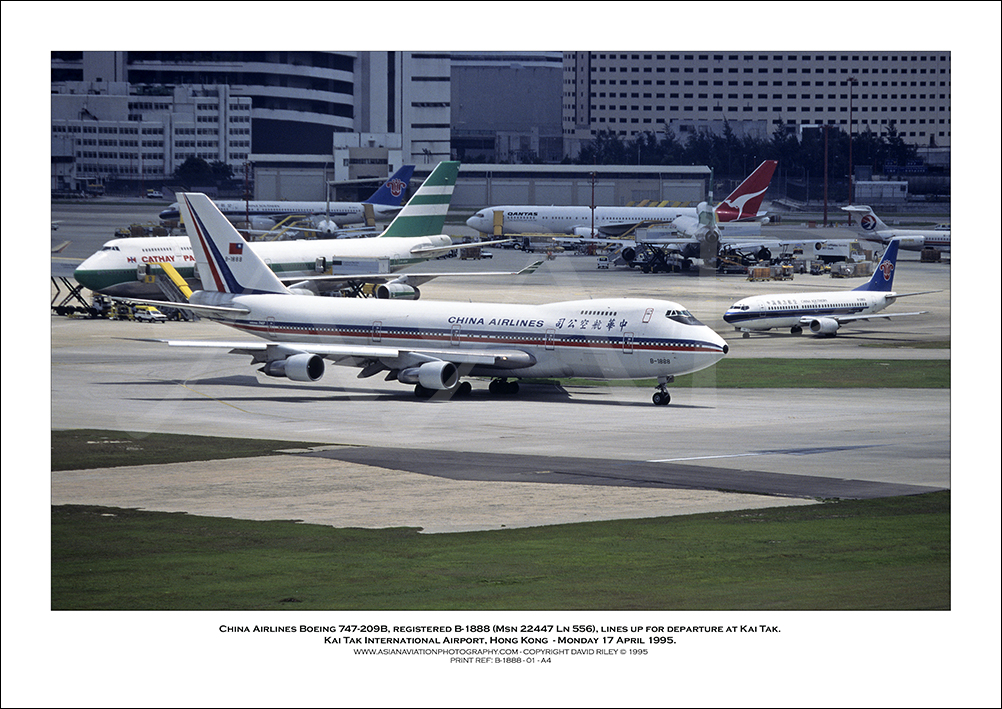 B-1888 - China Airlines Boeing 747-209B  (Msn 22447 Ln 556) - 01