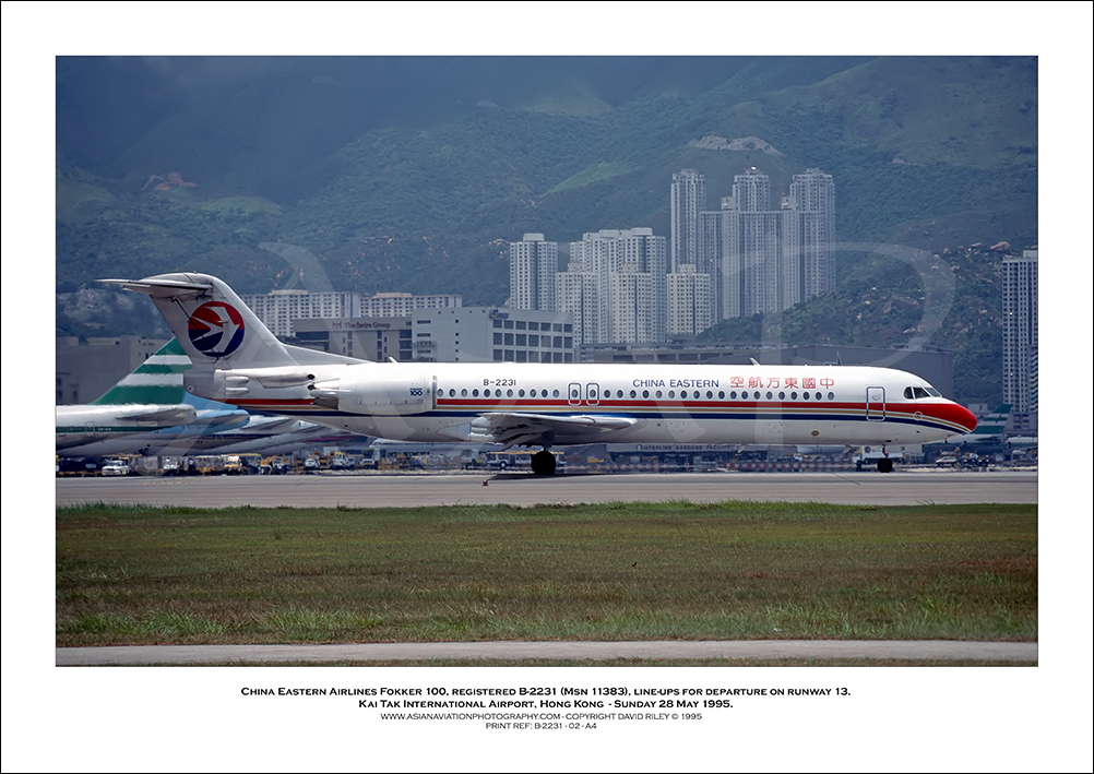 B-2231 - China Eastern Airlines Fokker 100  (Msn 11383) - 02