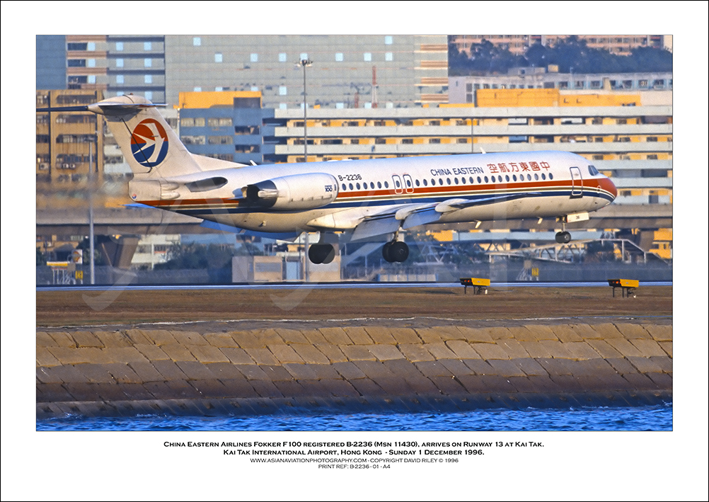 B-2236 - China Eastern Airlines Fokker 100  (Msn 11430) - 01