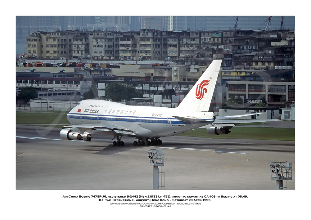 B-2438 - Air China Boeing 747SP-J6  (Msn 21933 Ln 455) - 01