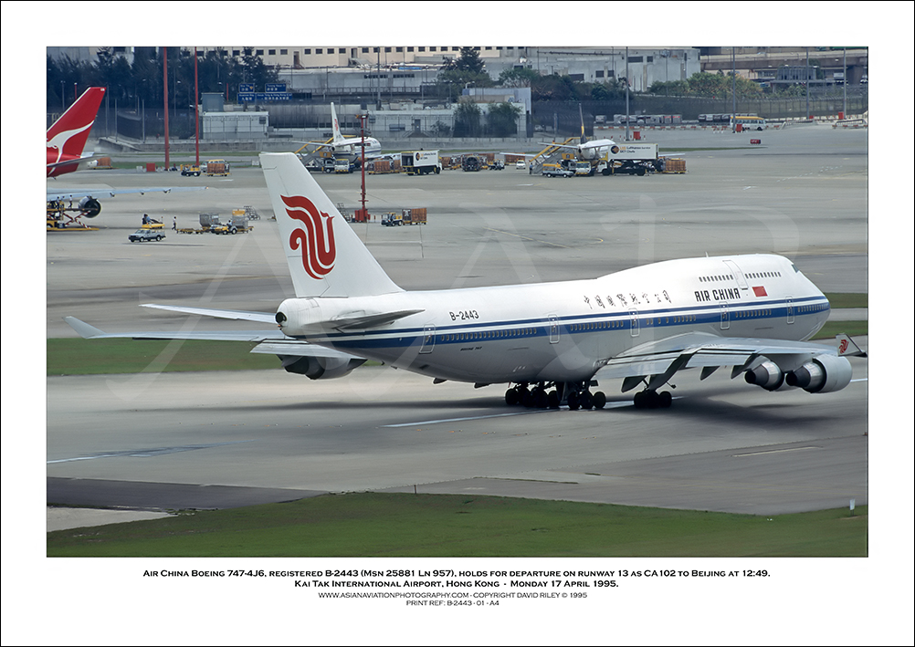 B-2443 - Air China Boeing 747-4J6  (Msn 25881 Ln 957) - 01