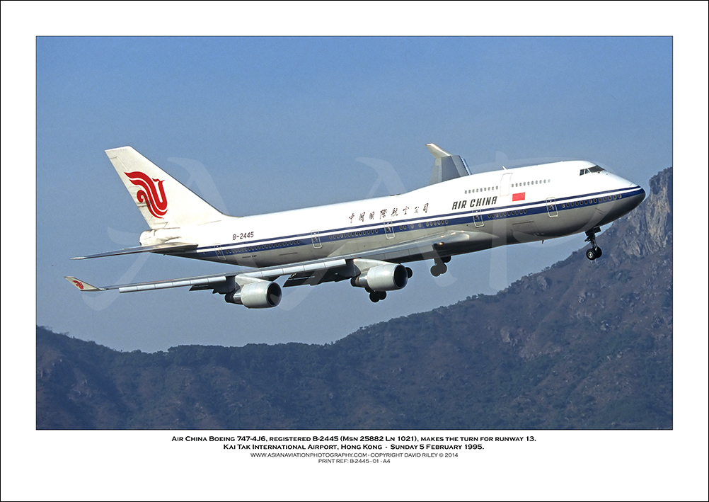 B-2445 - Air China Boeing 747-4J6  (Msn 25882 Ln 1021) - 01