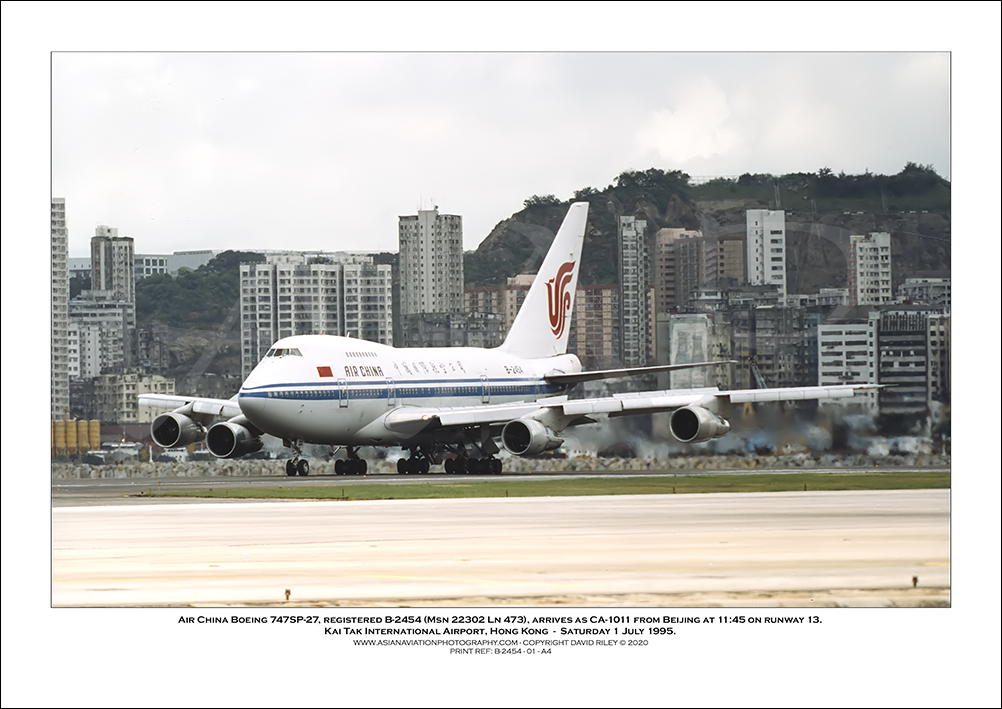 B-2454 - Air China Boeing 747SP-J6  (Msn 22302 Ln 473) - 01