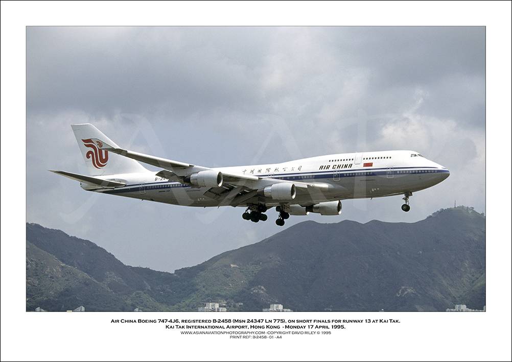 B-2458 - Air China Boeing 747-4J6  (Msn 24347 Ln 775) - 01
