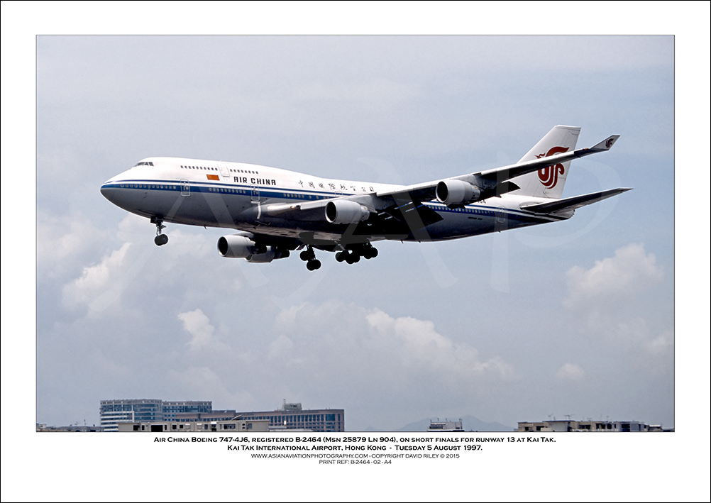 B-2464 - Air China Boeing 747-4J6  (Msn 25879 Ln 904) - 02