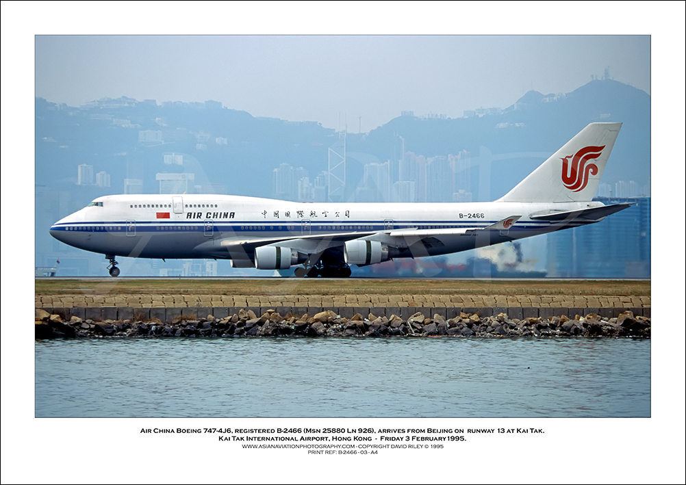 B-2466 - Air China Boeing 747-4J6  (Msn 25880 Ln 926) - 03