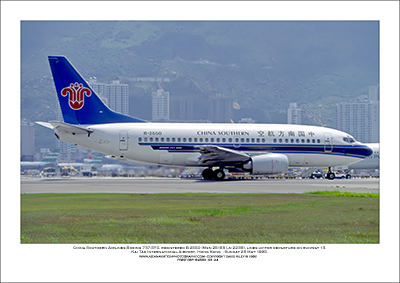 B-2550 - China Southern Airlines Boeing 737-5Y0  (Msn  25188 Ln 2238) - 03