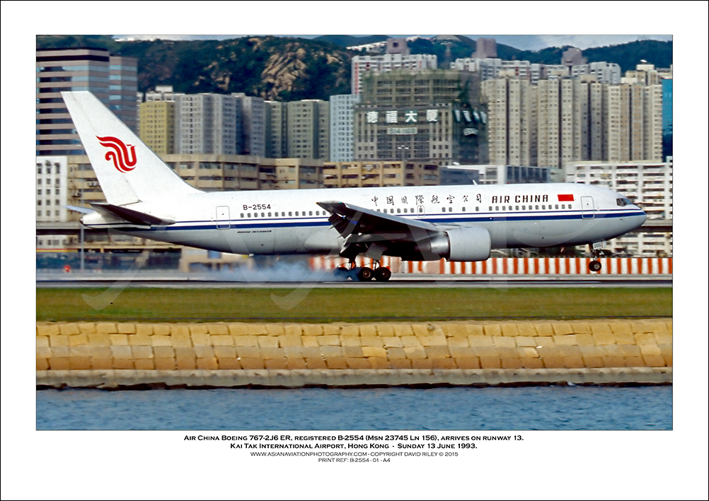 B-2554 - Air China Boeing 767-2J6 ER  (Msn 23745 Ln 156) - 01