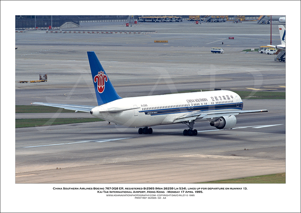 B-2565 - China Southern Airlines Boeing 767-375 ER  (Msn 26259 Ln 534) - 02