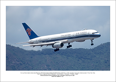 B-2803 - China Southern Airlines Boeing 757-21B  (Msn 24016 Ln 150) - 01