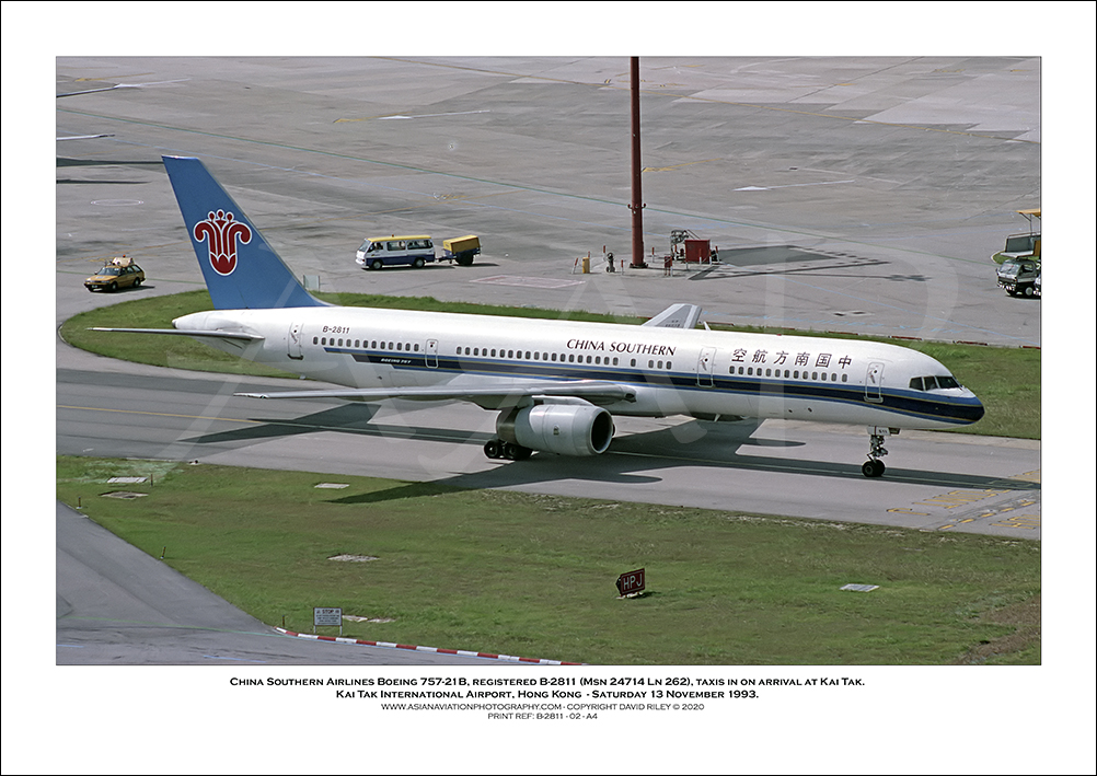 B-2811 - China Southern Airlines Boeing 757-21B  (Msn 24714 Ln 262) - 02