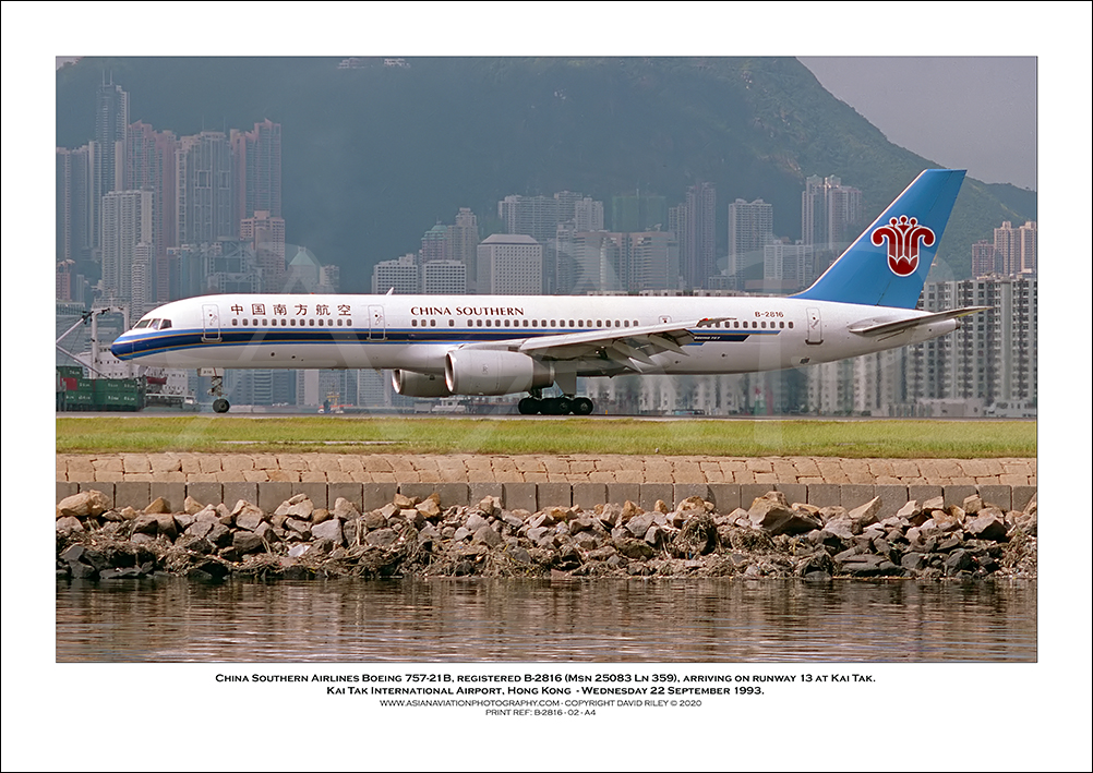 B-2816 - China Southern Airlines Boeing 757-21B  (Msn 25083 Ln 359) - 02