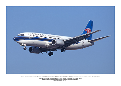 B-2909 - China Southern Airlines Boeing 737-3Y0  (Msn 26082 Ln 2456) - 02