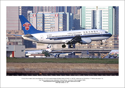 B-2924 - China Southern Airlines Boeing 737-31B  (Msn 27287 Ln 2575) - 01