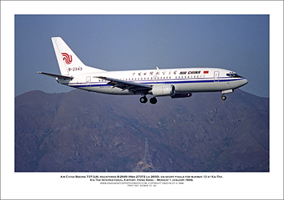 B-2949 - Air China Boeing 737-33A  (Msn 27372 Ln 2650) - 01