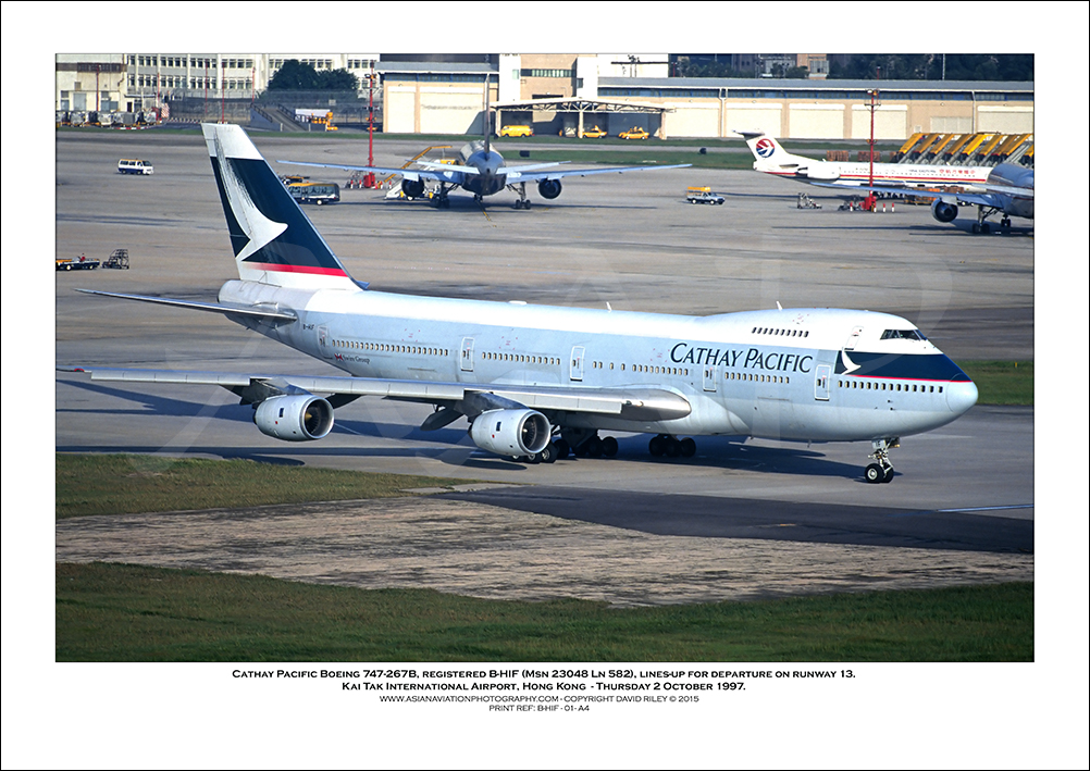 B-HIF- Cathay Pacific Boeing 747-267B  (Msn 23048 Ln 582) - 01