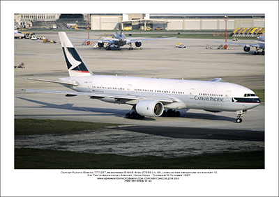 B-HNB- Cathay Pacific Boeing 777-267  (Msn  27266 Ln 18) - 01