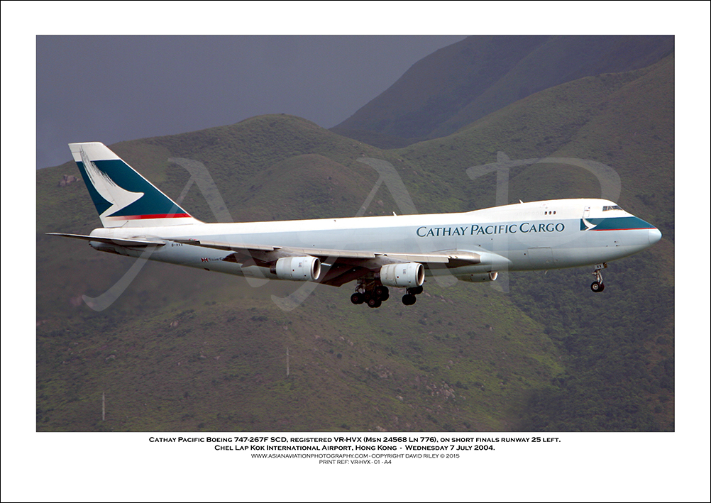 B-HVX - Cathay Pacific Boeing 747-267F SCD  (Msn 24568 Ln 776) - 01