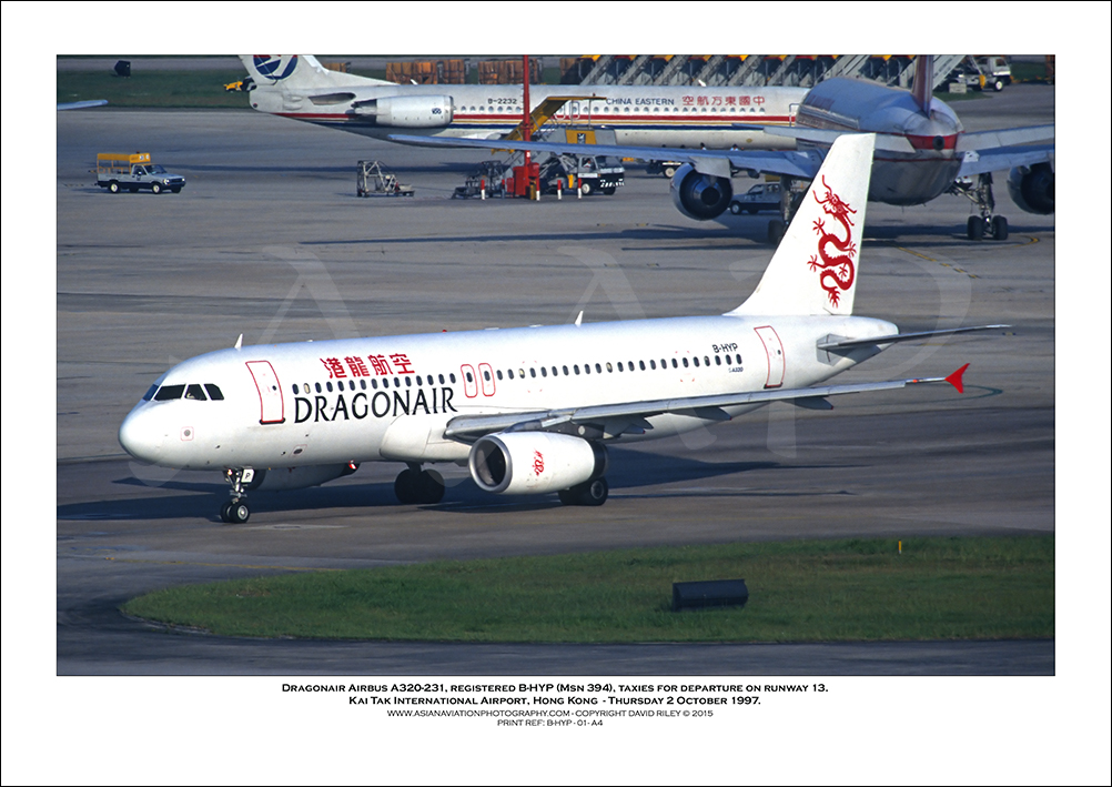 B-HYP - Dragonair Airbus A320-232  (Msn 394) - 01