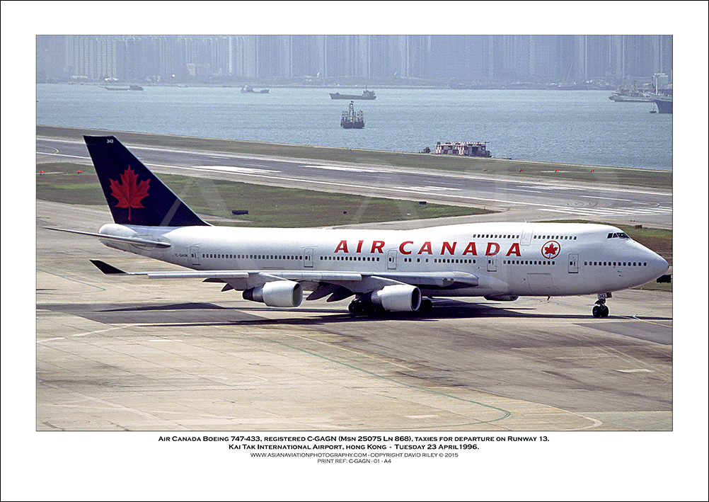 C-GAGN - Air Canada Boeing 747-433  (Msn 25075 Ln 868) - 01