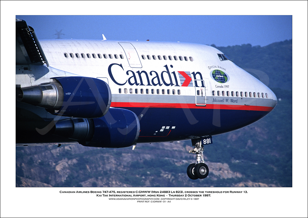 C-GMWW - Canadian Airlines Boeing 747-475  (Msn 24883 Ln 823) - 01