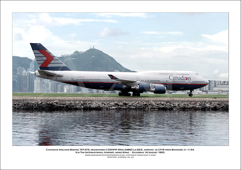 C-GMWW - Canadian Airlines Boeing 747-475  (Msn 24883 Ln 823) - 04