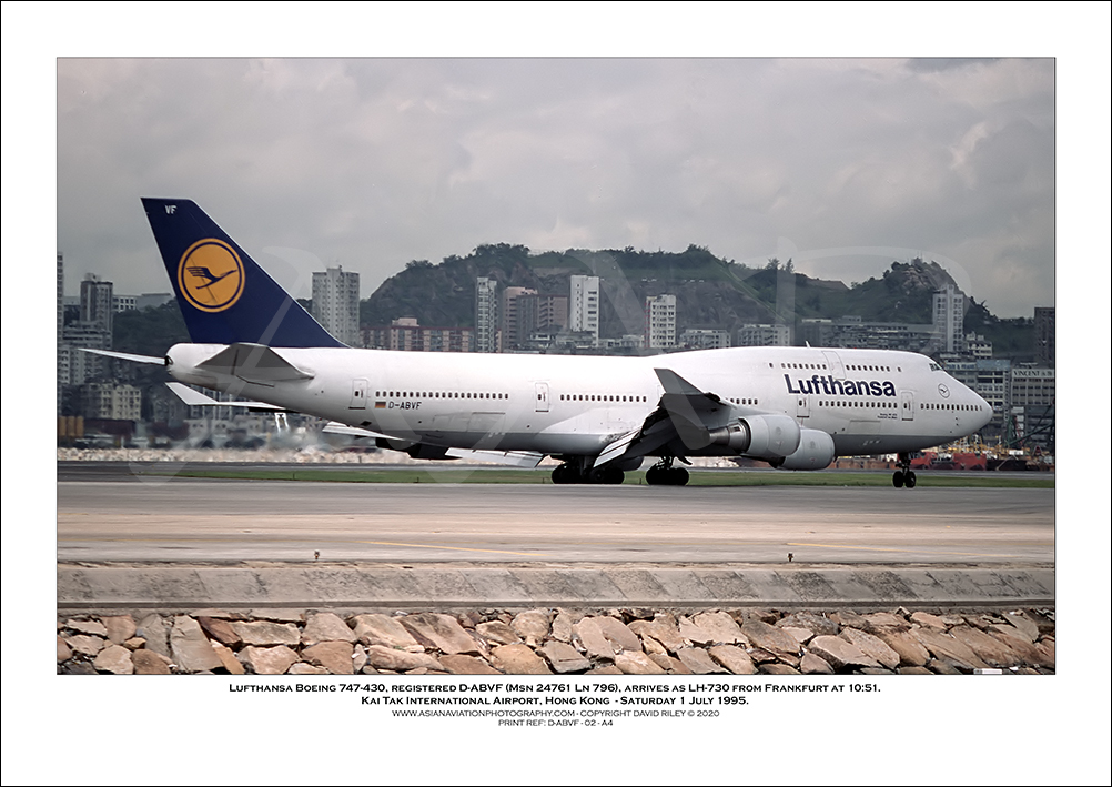 D-ABVF - Lufthansa  Boeing 747-430  (Msn 24761 Ln 796) - 02