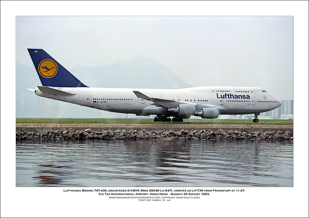 D-ABVK - Lufthansa  Boeing 747-430  (Msn 25046 Ln 847) - 01