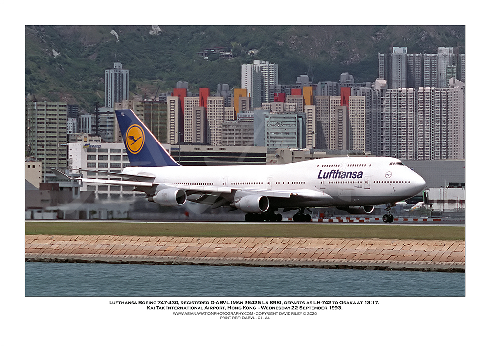 D-ABVL - Lufthansa  Boeing 747-430  (Msn 26425 Ln 898) - 01