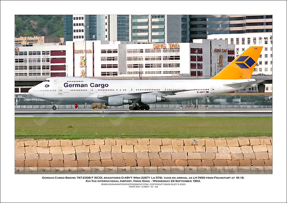 D-ABYY - German Cargo Boeing 747-230B SF (SCD) (Msn22671 Ln 574) - 01
