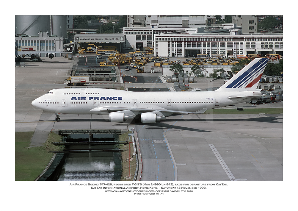 F-GITB - Air France Boeing 747-428  (Msn 24990 Ln 843)- 01