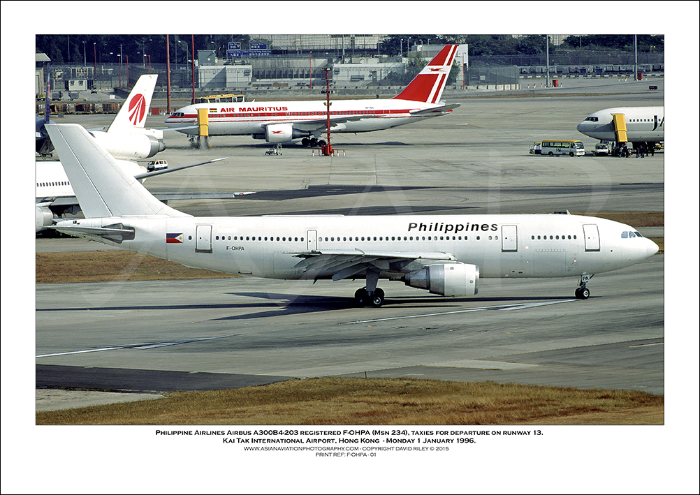 F-OHPA - Philippine Airlines Airbus A300B4-203  (Msn 234) - 01