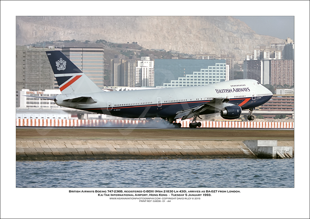 G-BDXI - British Airways Boeing 747-236B  (Msn 21830 Ln 430) - 01