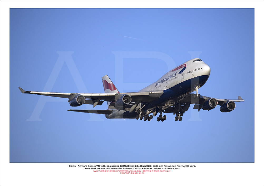 G-BNLX - British Airways Boeing 747-436  (Msn 25435 Ln 908) - 01