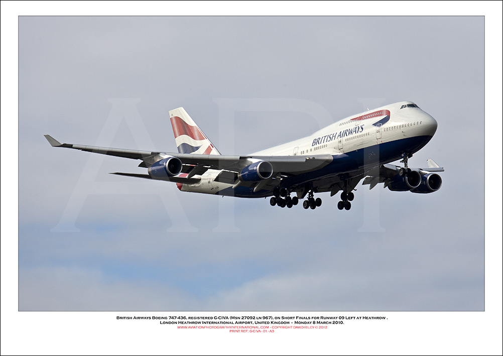 G-CIVA - British Airways Boeing 747-436  (Msn 27092 Ln 967) - 01