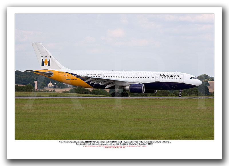 G-MONR - Monarch Airlines Airbus A300-605R  (Msn 540) - 01