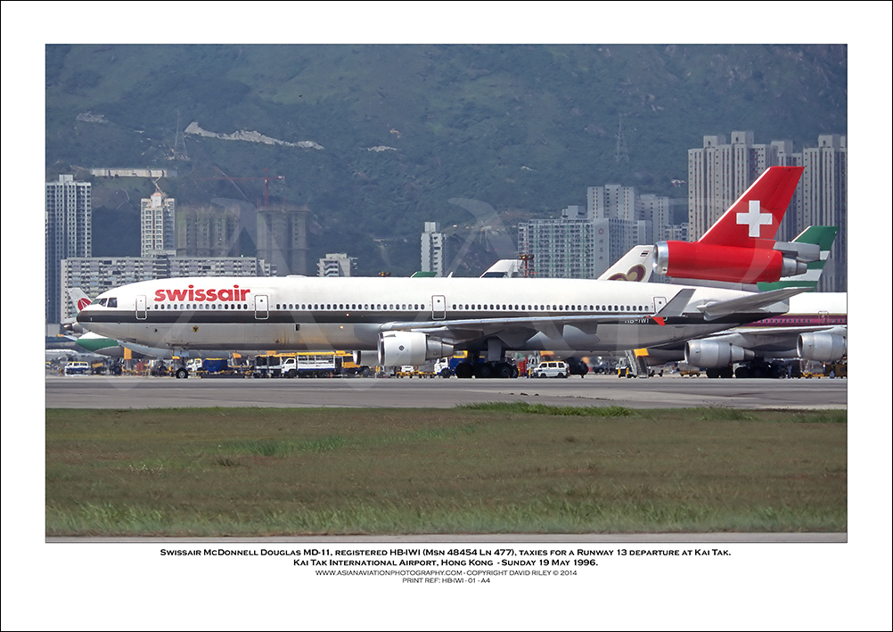 HB-IWI - Swissair McDonnell Douglas MD-11  (Msn 48454 Ln 477) - 01