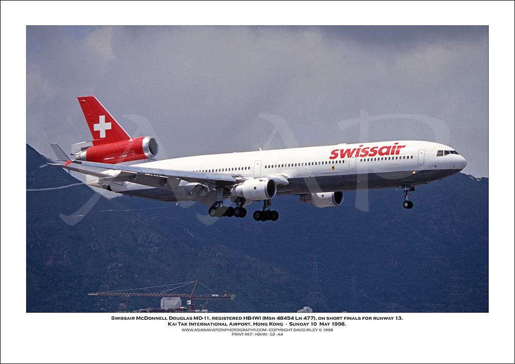 HB-IWI - Swissair McDonnell Douglas MD-11  (Msn 48454 Ln 477) - 02