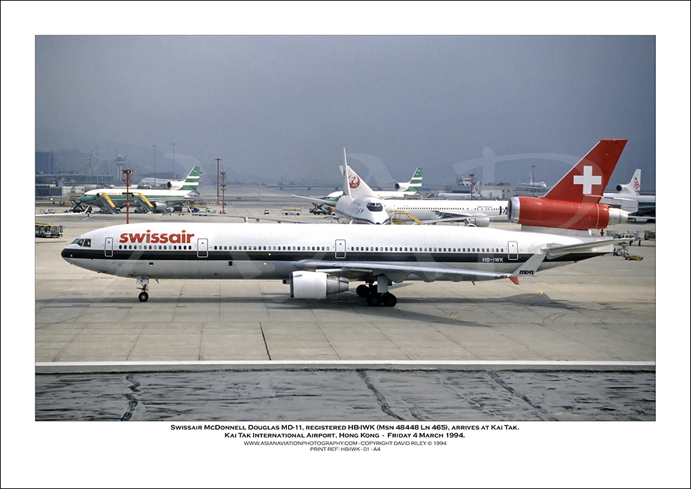 HB-IWK - Swissair McDonnell Douglas MD-11  (Msn 48448 Ln 465) - 01