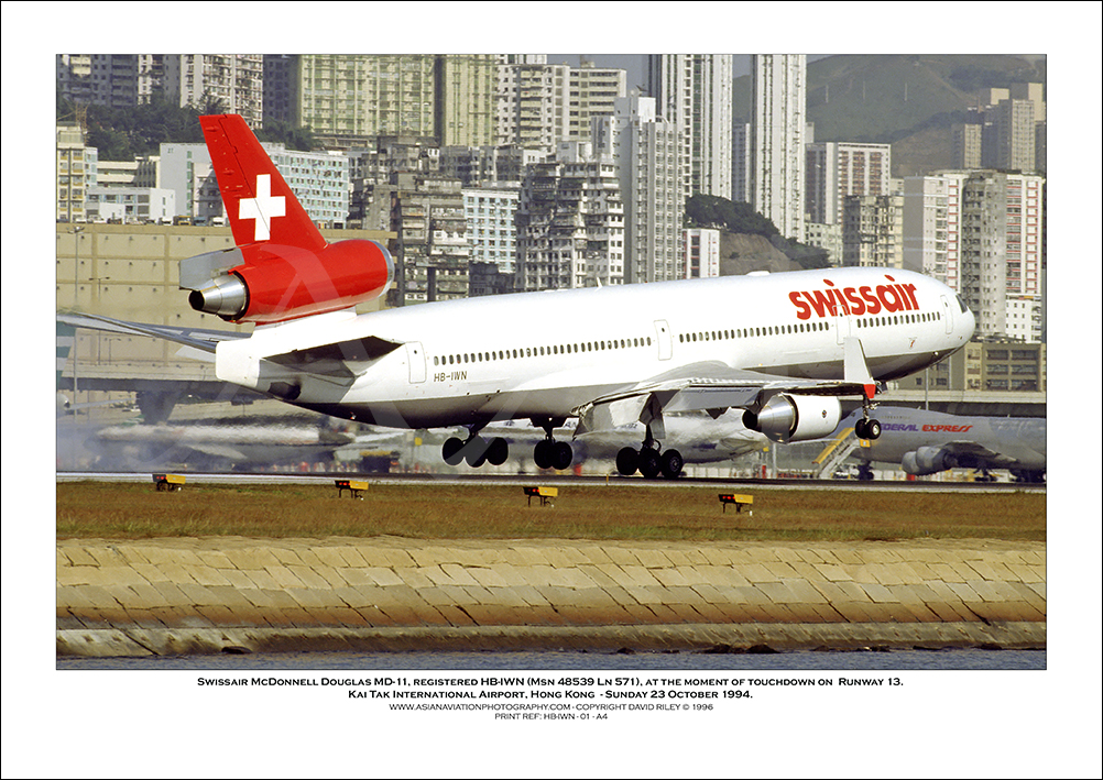 HB-IWN - Swissair McDonnell Douglas MD-11  (Msn 48539 Ln 571) - 01