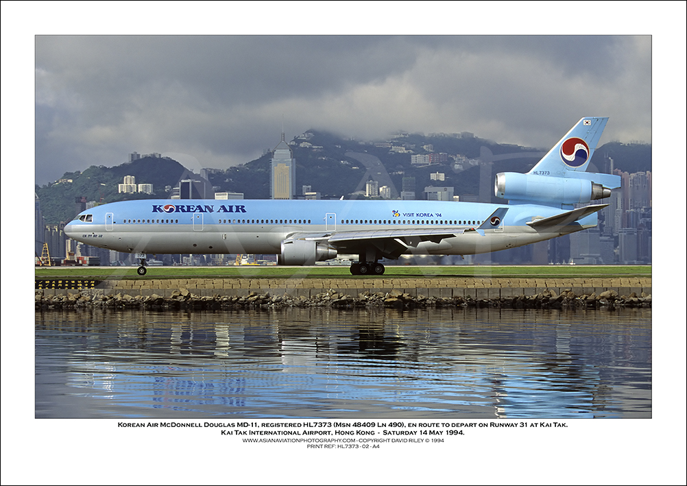 HL7373 - Korean Air  McDonnell Douglas MD-11F AF  (Msn 48409 Ln 490) - 02