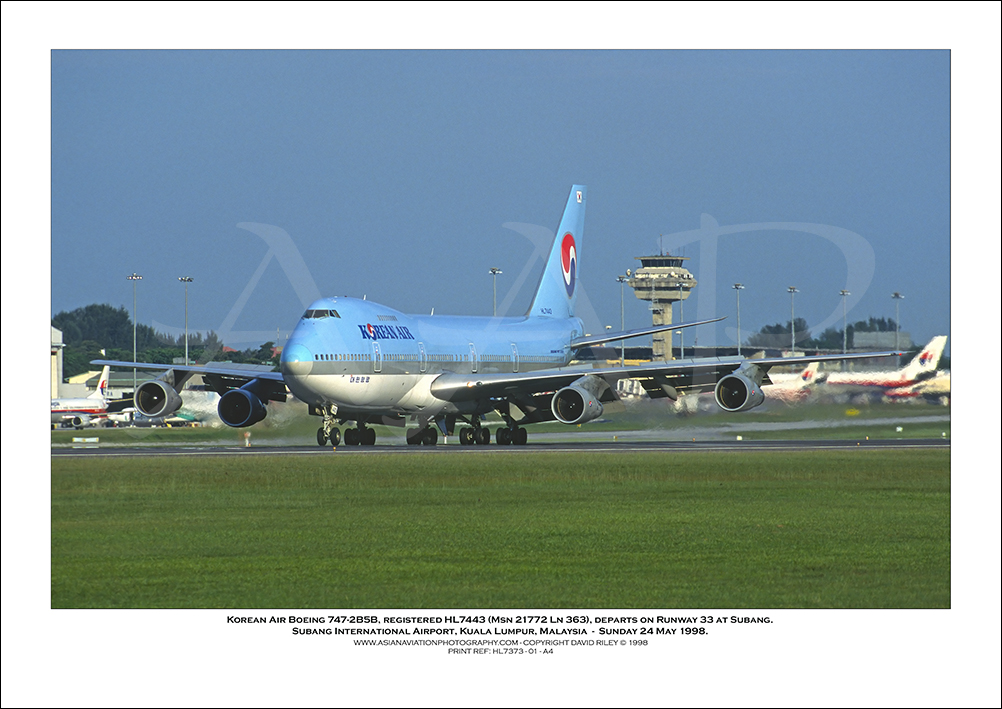 HL7443 - Korean Air Boeing 747-2B5B  (Msn 21772 Ln 363) - 01