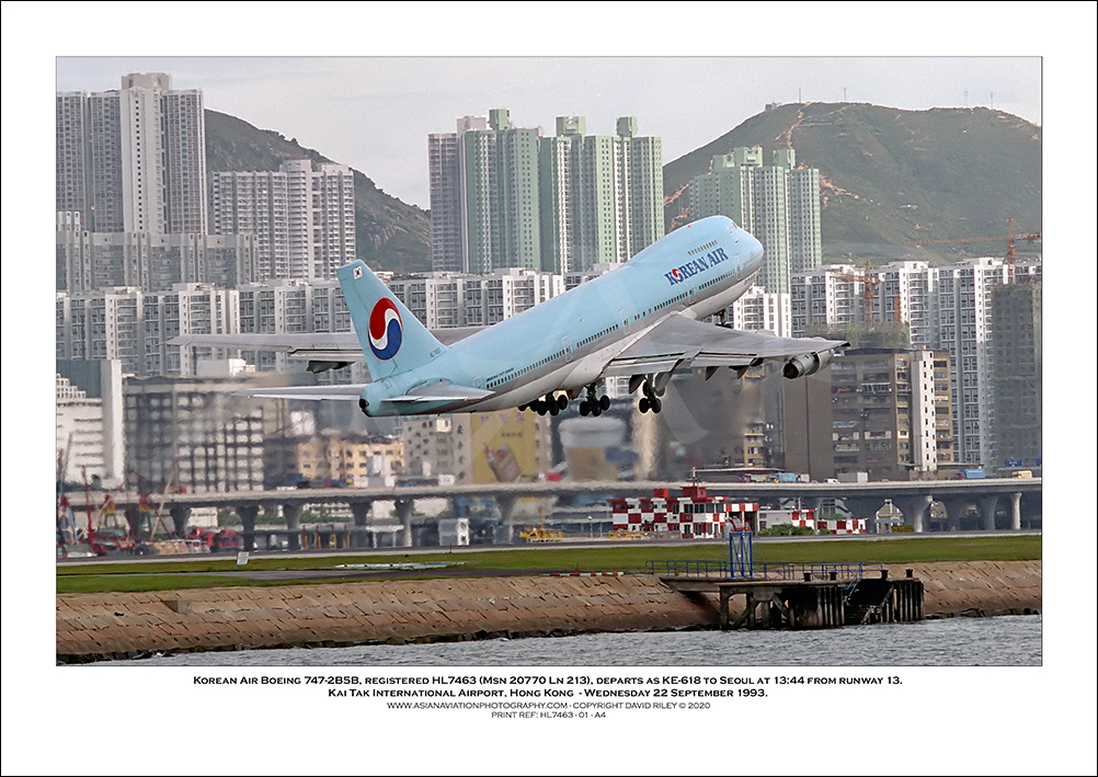 HL7463 - Korean Air Boeing 747-2B5B  (Msn 20770 Ln 213) - 01