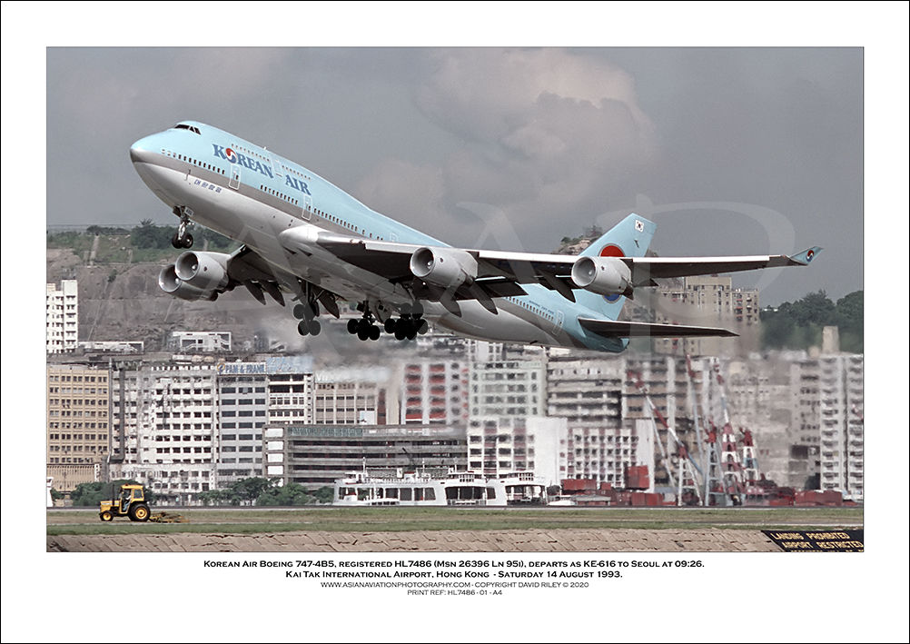 HL7486 - Korean Air Boeing 747-4B5  (Msn 26396 Ln 951) - 01
