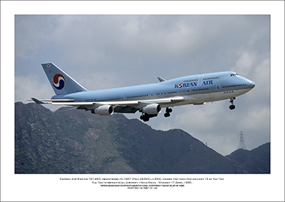 HL7487 - Korean Air Boeing 747-4B5  (Msn 26393 Ln 958) - 01