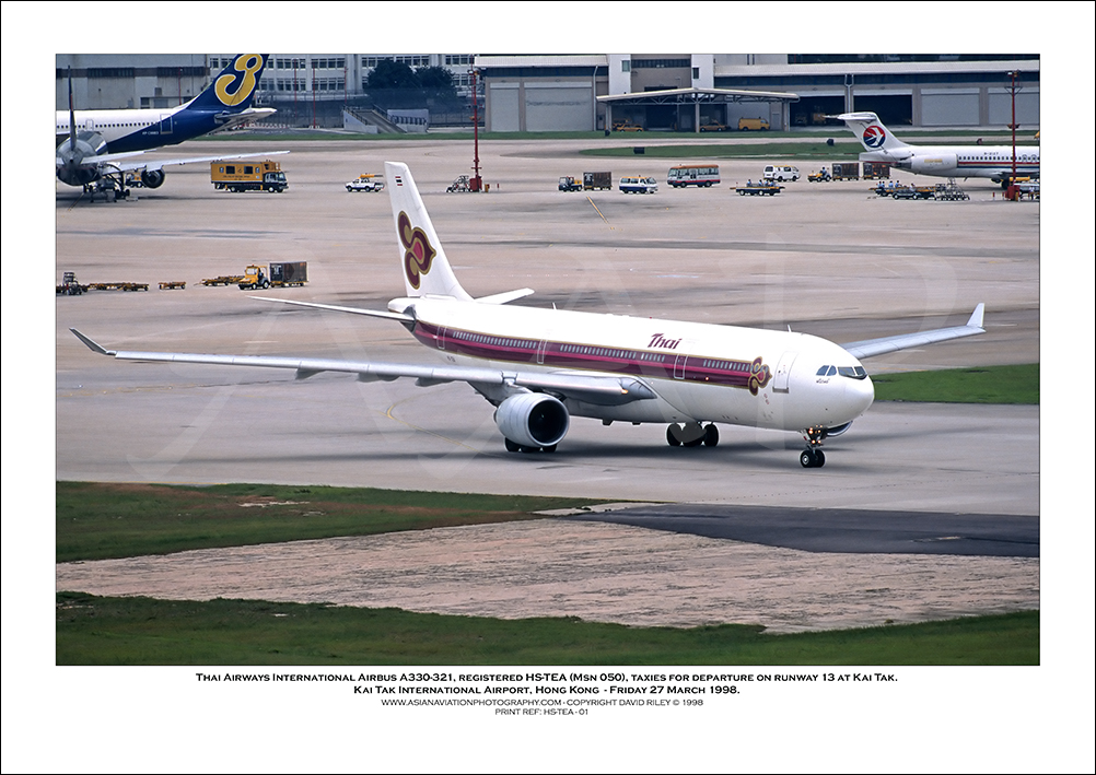 HS-TEA - Thai Airways International Airbus A330-321  (Msn 050) - 01