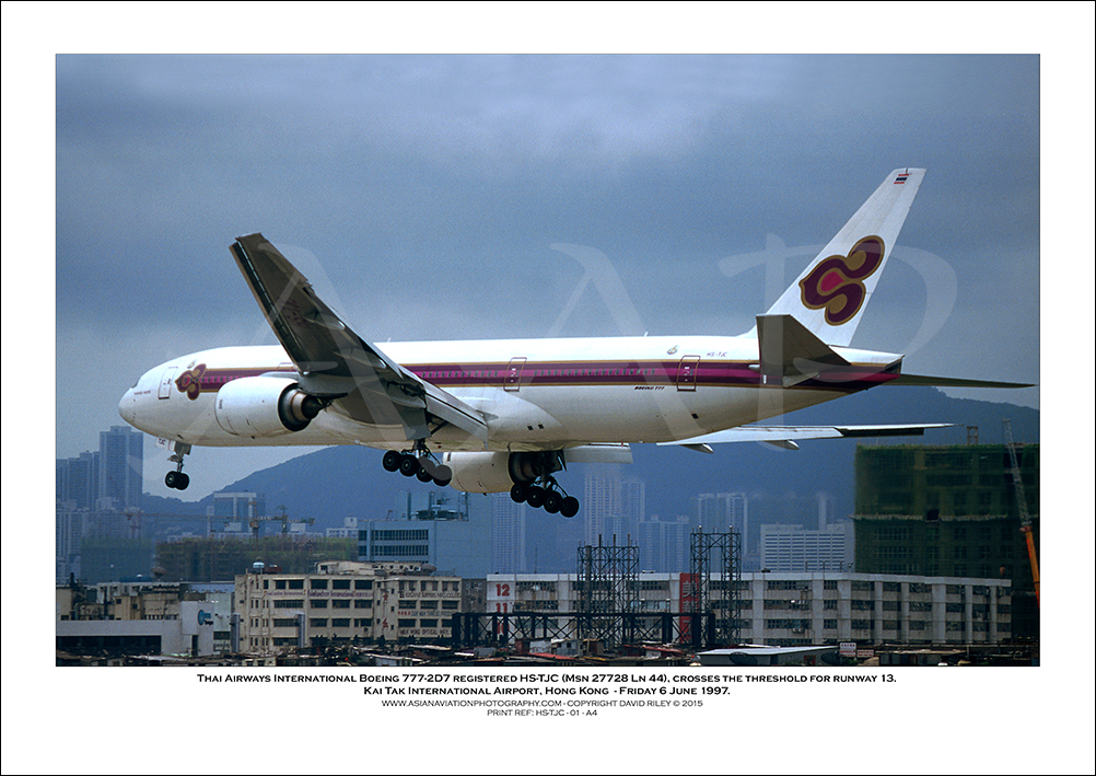 HS-TJC - Thai Airways International Boeing 777-2D7  (Msn 27728 Ln 44) - 01