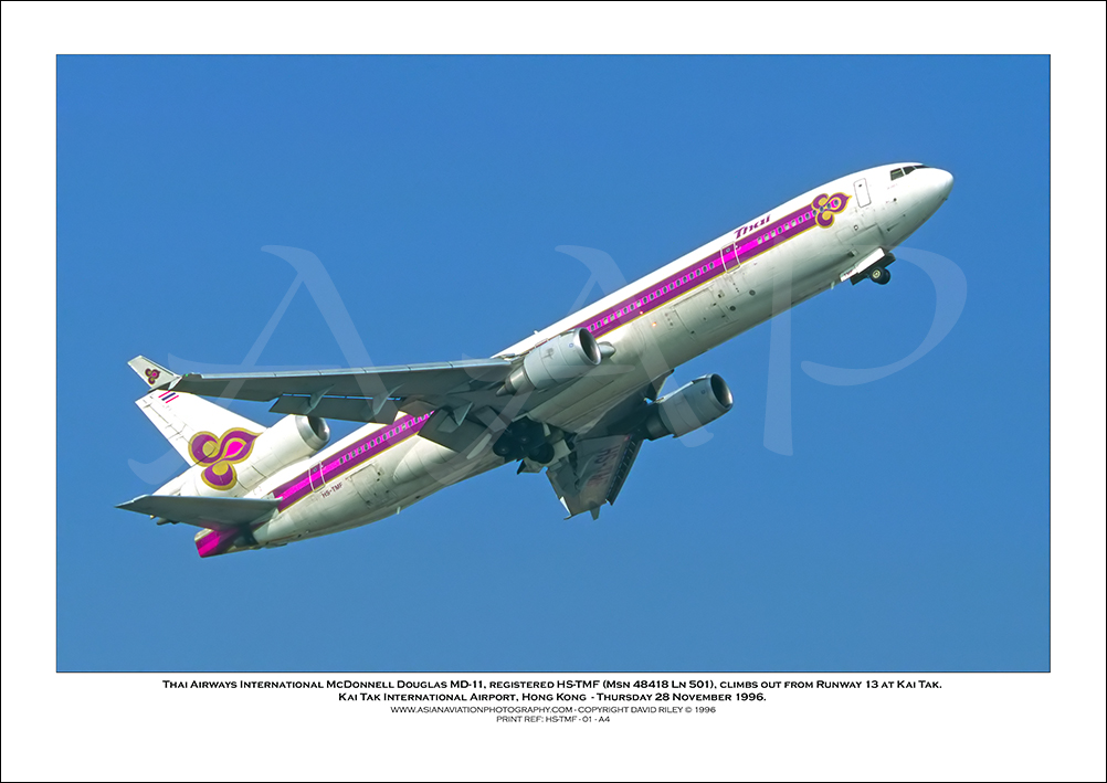 HS-TMF - Thai Airways International McDonnell Douglas MD-11  (Msn 48418 Ln 501) - 01